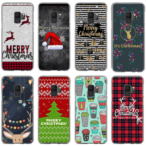 Christmas Gift Lovely Santa Claus Deer Tree Snow Soft Case For Samsung A6 A8 2018 Plus J5 J72016 S5 S6 S7 edge S8 S9Plus A7 2018